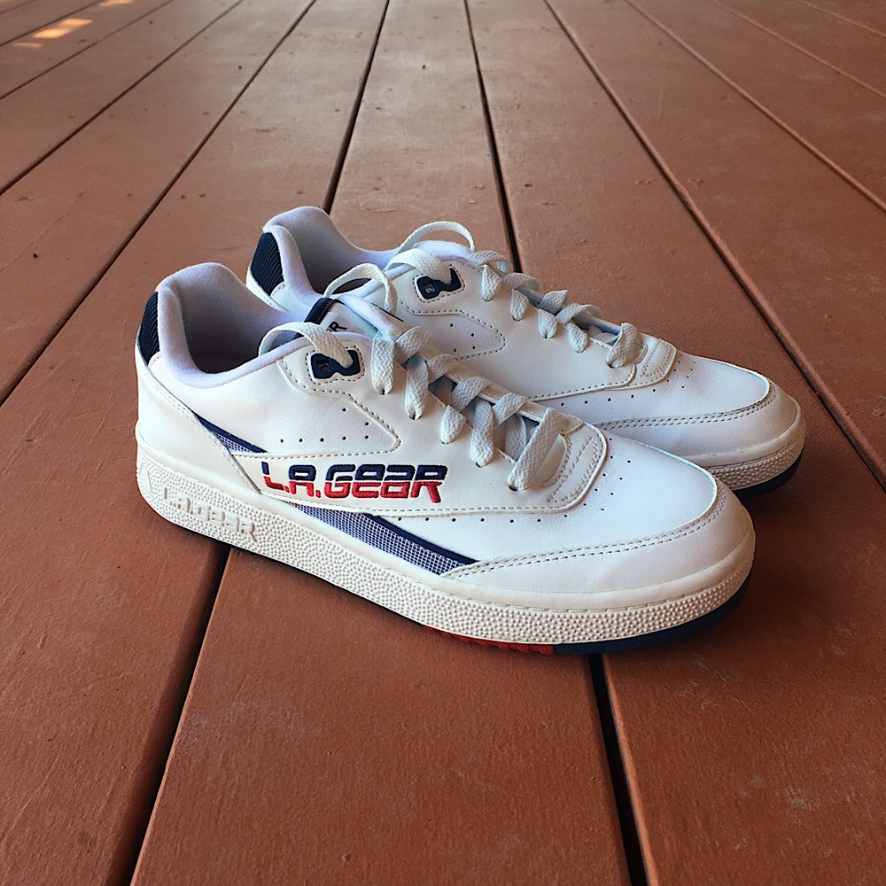 NWOT Skechers X L.A. Gear Retro White Sneakers